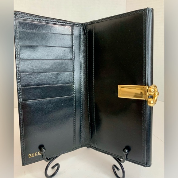 Gucci Horseshoe Leather wallet with box - Picture 5 of 12